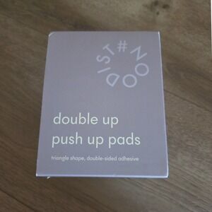 NOOD Double Up Push Up Pads Buff Triangle Adhesive Silicone Bra Inserts Size D